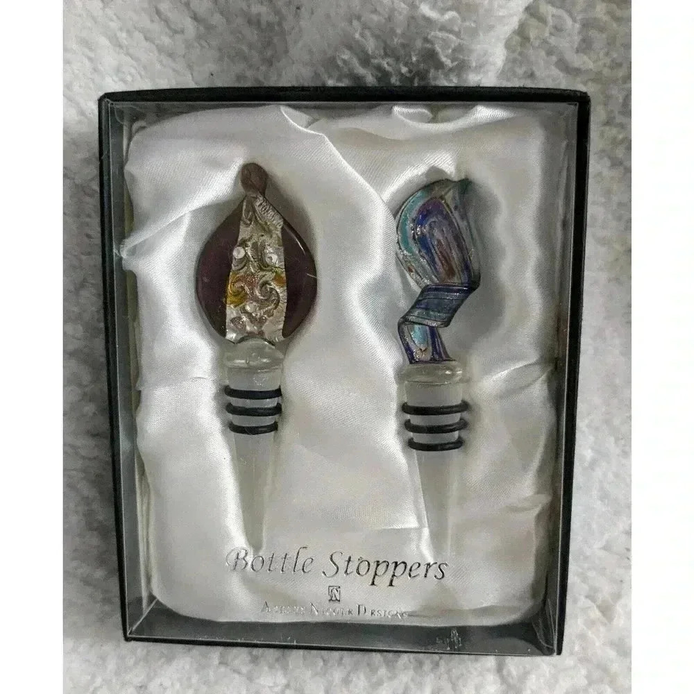 OPEN BOX "ASHLEY NICOLE Designs Hand Crafted Bottle Stopper